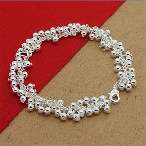 925 Silver Bracelet Pearl Beads Women's Party Jewelry