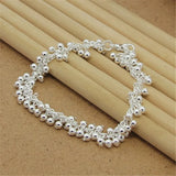 925 Silver Bracelet Grape Pearl Beads Women's Party Jewelry