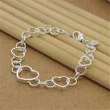925 Sterling Silver Heart Bracelet