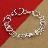 925 Sterling Silver Heart Bracelet