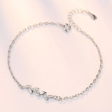 925 Silver Leaf Bracelet Wedding Engagement Party Gift