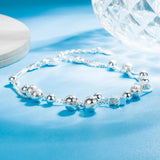 925 Silver Bracelet Double Layer Star Jewelry Woman Wedding Gift