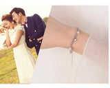 925 Silver Pentagram Pearl Bracelet Wedding Charm Jewelry