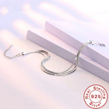 925 Silver Snake Bone Chain Bracelet Bridal Wedding Jewelry
