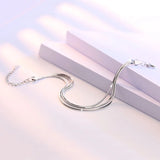 925 Silver Snake Bone Chain Bracelet Bridal Wedding Jewelry