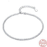 925 Silver Bracelet 18k Sparkling Wedding Party Gift