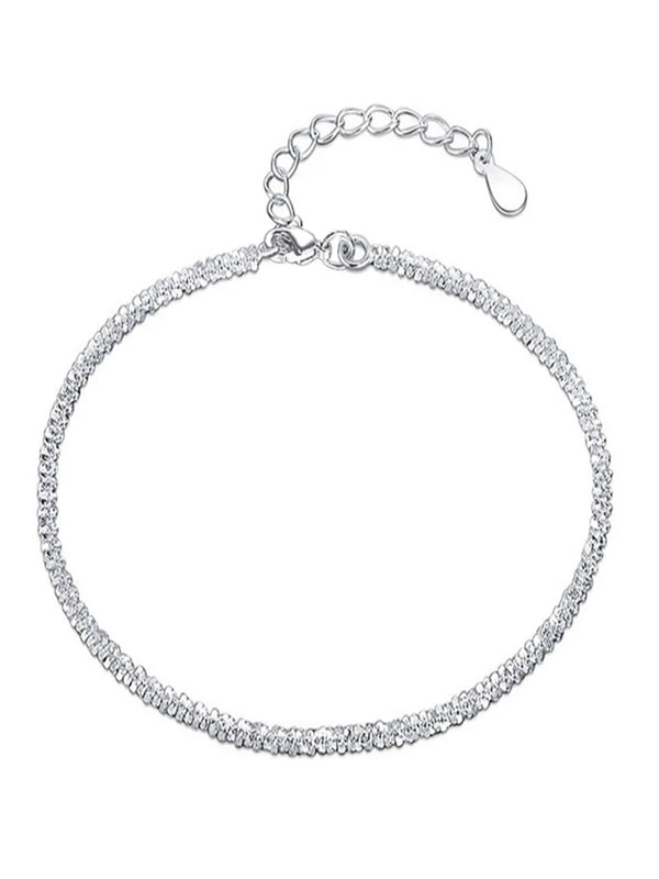 925 Silver Bracelet 18k Sparkling Wedding Party Gift
