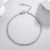 925 Silver Bracelet 18k Sparkling Wedding Party Gift