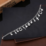 Zircon Pendant Bracelet in 925 Silver