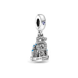 925 Sterling Silver Heart-shaped Cartoon Charm for Bracelet Necklace