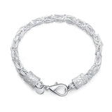 925 Silver Dragon Head Chain Bracelet for Woman Men