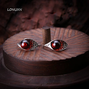925 Silver Red Garnet Drop Earrings Women Jewelry Gift