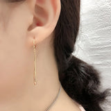Minimalist 925 Silver Ear Hoop Earrings