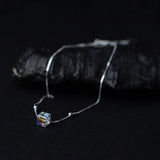 925 Silver Crystal Tassel Anklet for Women Charm Gift