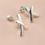 925 Sterling Silver Five-Leaf Flower Earrings For Women