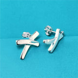 925 Sterling Silver Five-Leaf Flower Earrings For Women
