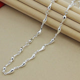 925 Silver Water Drop Chain Necklace for Women