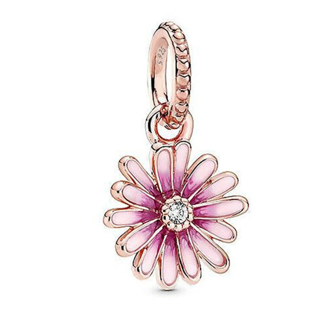 925 Silver Garden Spring Charm Pendant for Bracelet Necklace Jewelry