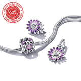 925 Silver Garden Spring Charm Pendant for Bracelet Necklace Jewelry