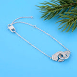 925 Silver Handcuff Bracelets Adjustable Women Fine Jewelry