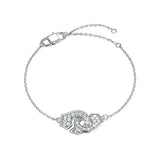 925 Silver Handcuff Bracelets Adjustable Women Fine Jewelry