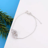 925 Silver Handcuff Bracelets Adjustable Women Fine Jewelry