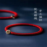 925 Sterling Silver Zodiac Red String Bracelet Lucky Red Rope Women Men