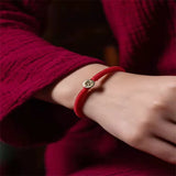 925 Sterling Silver Zodiac Red String Bracelet Lucky Red Rope Women Men