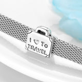 925 Silver Heart Mother Love Charm Clip Bead for Bracelets