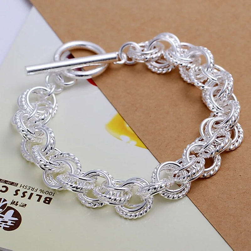 925 Silver Bracelets Party Circle Wedding