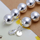 Sterling Silver Lucky Round Prayer Beads Bracelets & Bangles