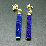 925 Silver Druzy Stud Earrings for Women