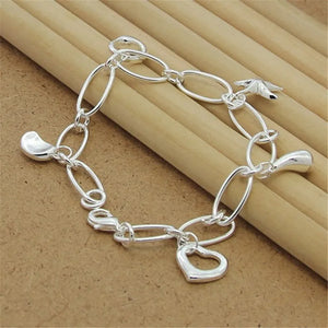 925 Silver Pendant Jewelry Gift Hanging Pendants Bracelets Women Party