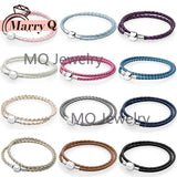 925 Silver Charm DIY Bracelet for Women - Bead Charm Bracelet Gift