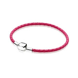 925 Sterling Silver Charm Bracelet, Bead Charm Jewelry Gift