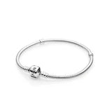 925 Silver Crown Letter O Chain Bracelet for Women