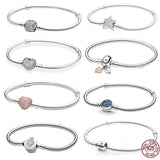 925 Silver Crown Letter O Chain Bracelet for Women