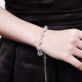 925 Silver Crystal Bracelet for Wedding Party