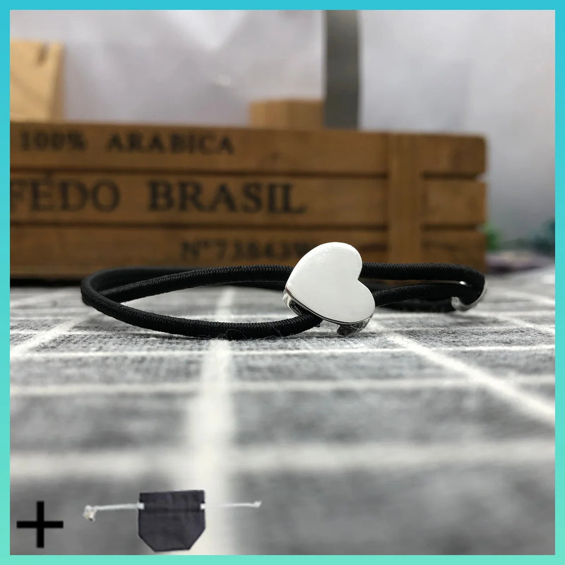 925 Silver Spanish Bear Bracelet with Heart, Star Woman Gift