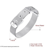 925 Silver Strap Wrist Cuff Bracelets Unisex Jewelry Gift