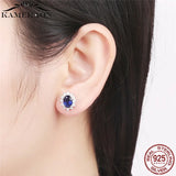 925 Silver CZ Stud Earrings
