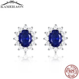 925 Silver CZ Stud Earrings