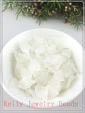 1000pcs 18x11mm Frosted Acrylic Leaf Charm Pendant DIY Beads