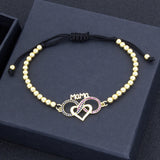 Adjustable Bracelet Copper Zirconia 6 Styles for Women Mom Party Birthday