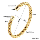 Adjustable Stainless Steel Wire Bangle Bracelet for Women Men Couples