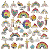 High Alloy Metal Drop Oil Charms KC Pendant DIY Keychain Bracelet Mix