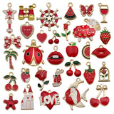 High Alloy Metal Drop Oil Charms KC Pendant DIY Keychain Bracelet Mix