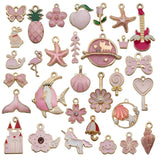 High Alloy Metal Drop Oil Charms KC Pendant DIY Keychain Bracelet Mix