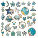 High Alloy Metal Drop Oil Charms KC Pendant DIY Keychain Bracelet Mix