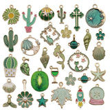 High Alloy Metal Drop Oil Charms KC Pendant DIY Keychain Bracelet Mix